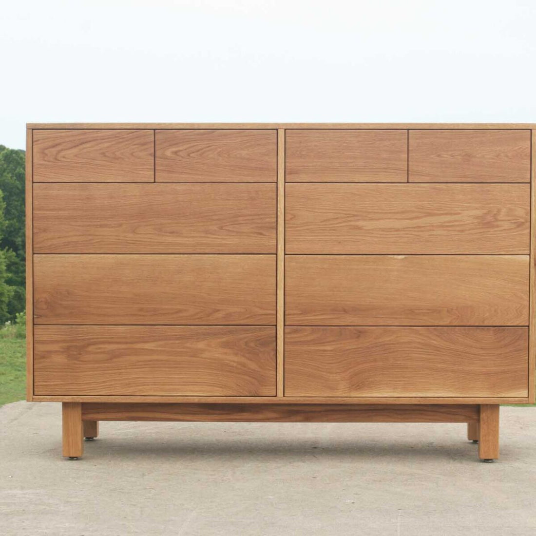 10 drawer dresser in White Oak