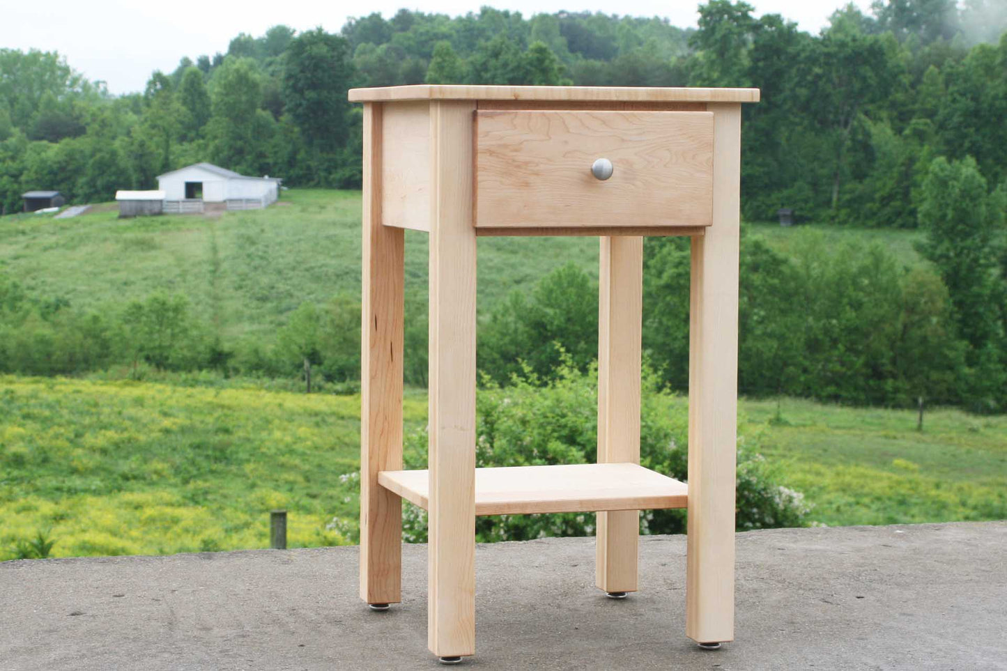 Nightstand with secret storage compartment hardwood