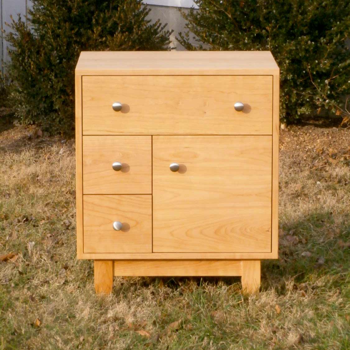 front view art deco nightstand
