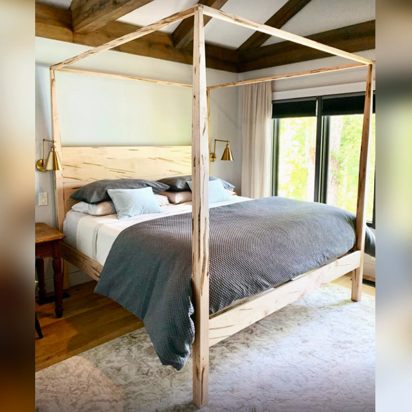canopy bed wormy maple