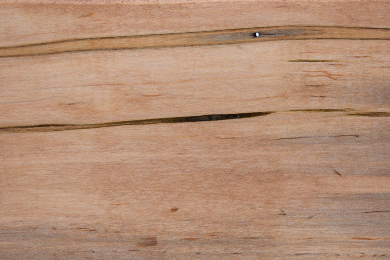 wormy maple with alight grey-tan finish