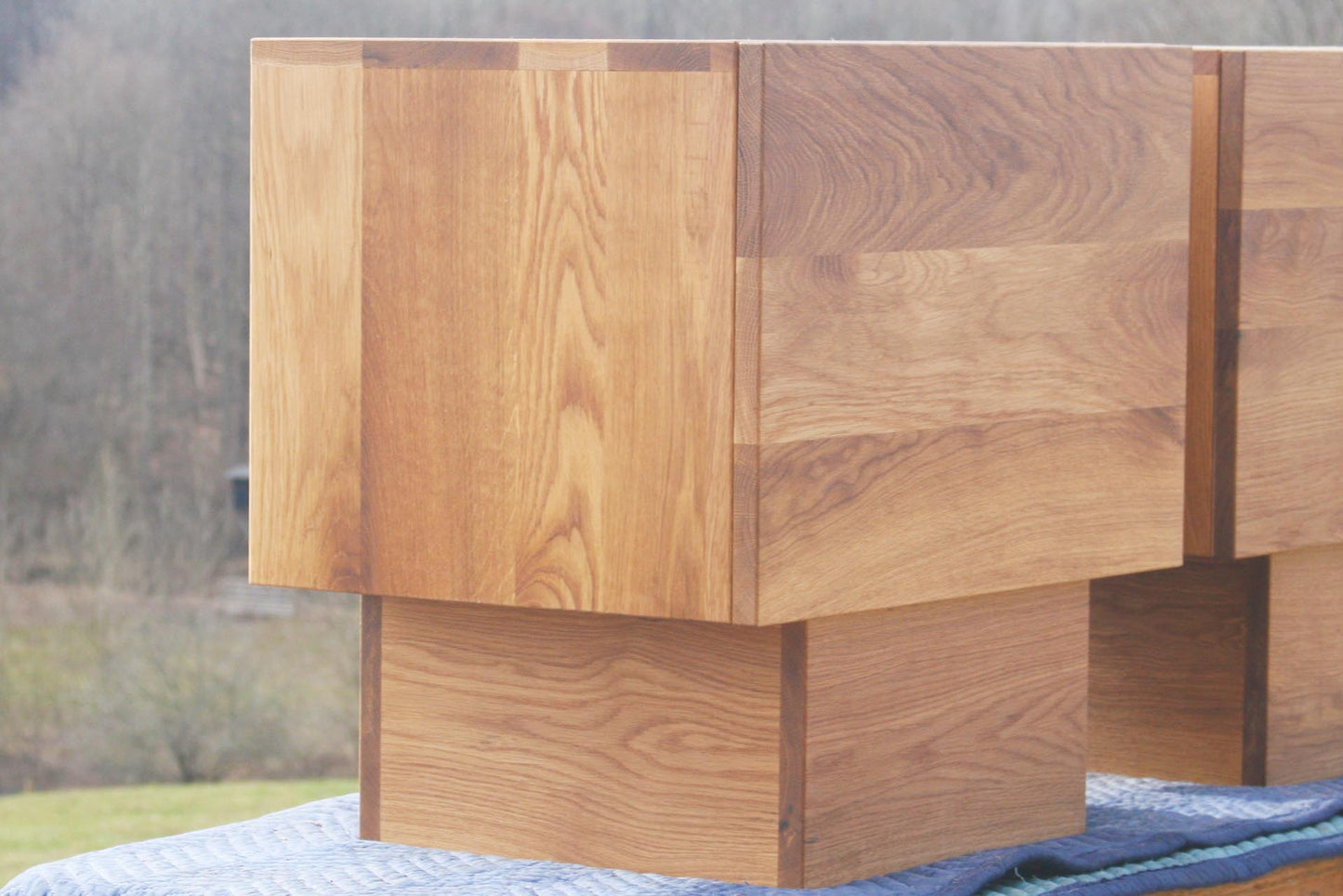 Low Platform side Table with one Drawer