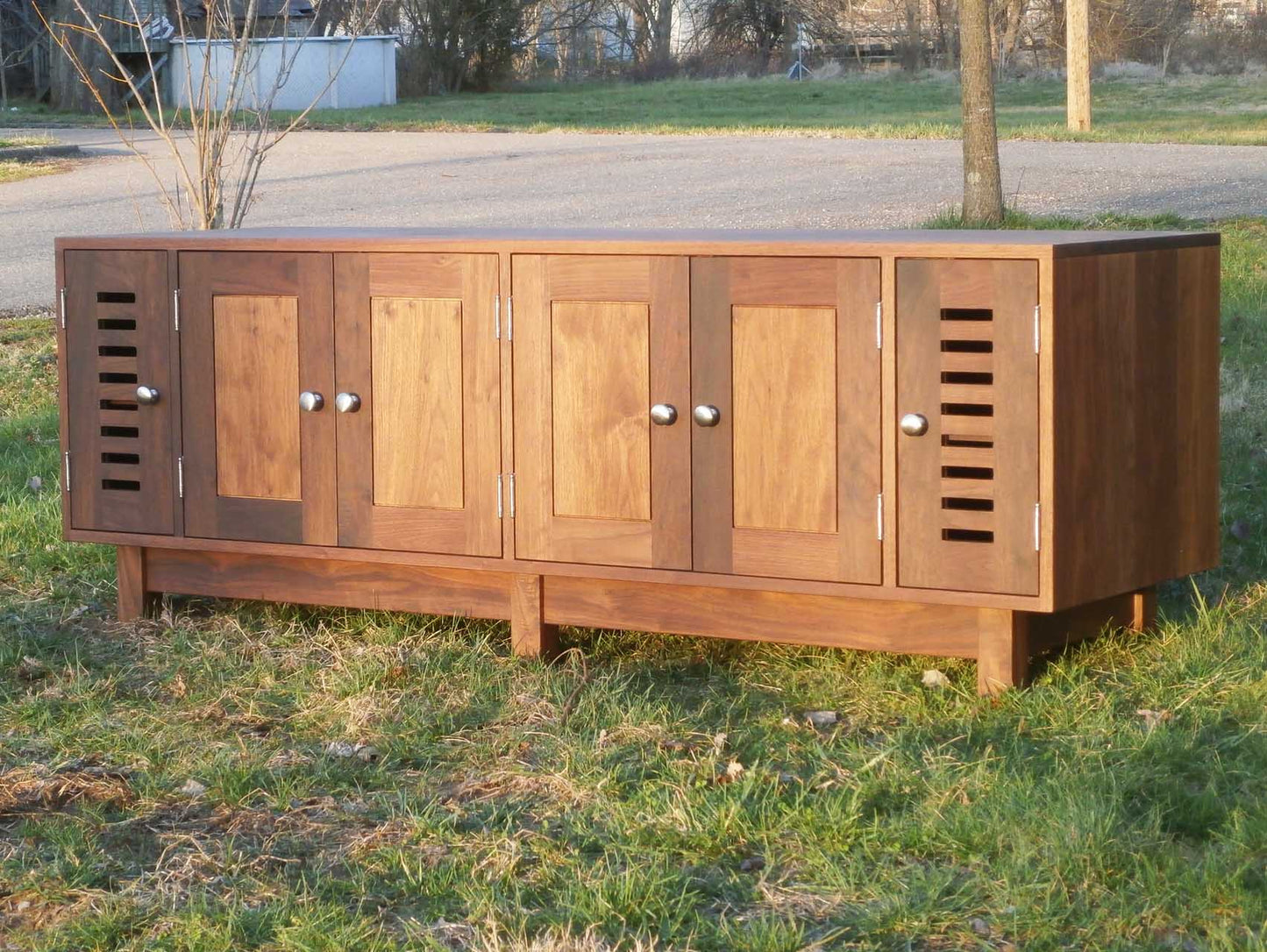 solid custom tv entertainment console