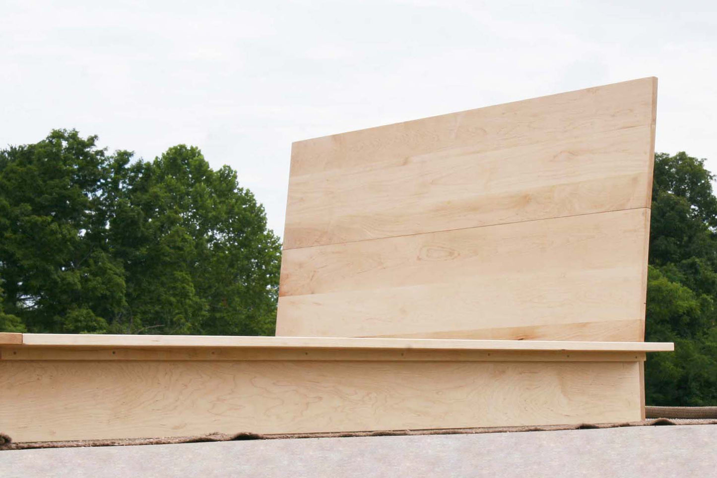 headboard of slanted headboard platform bed