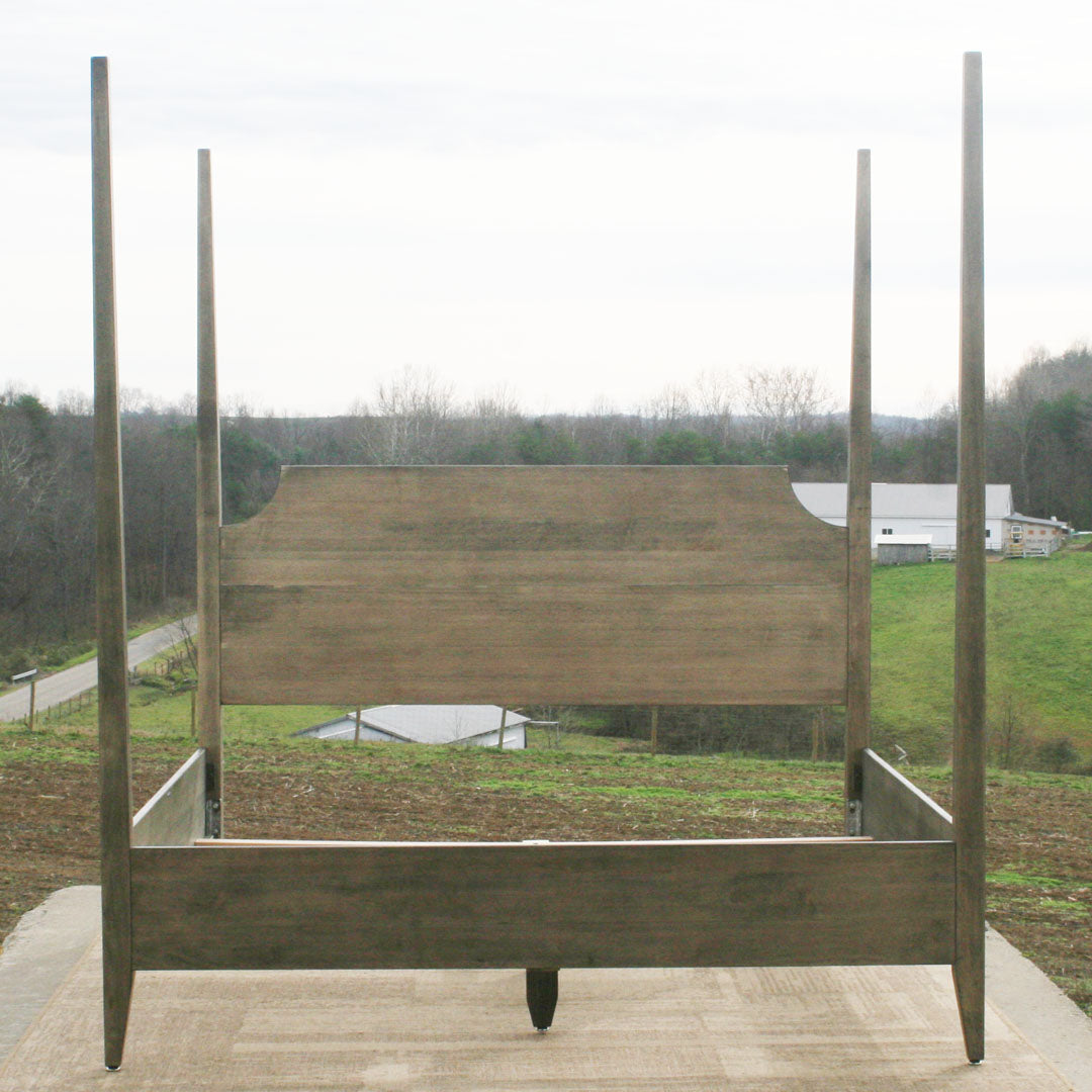 Ebony 4 Poster bed front view