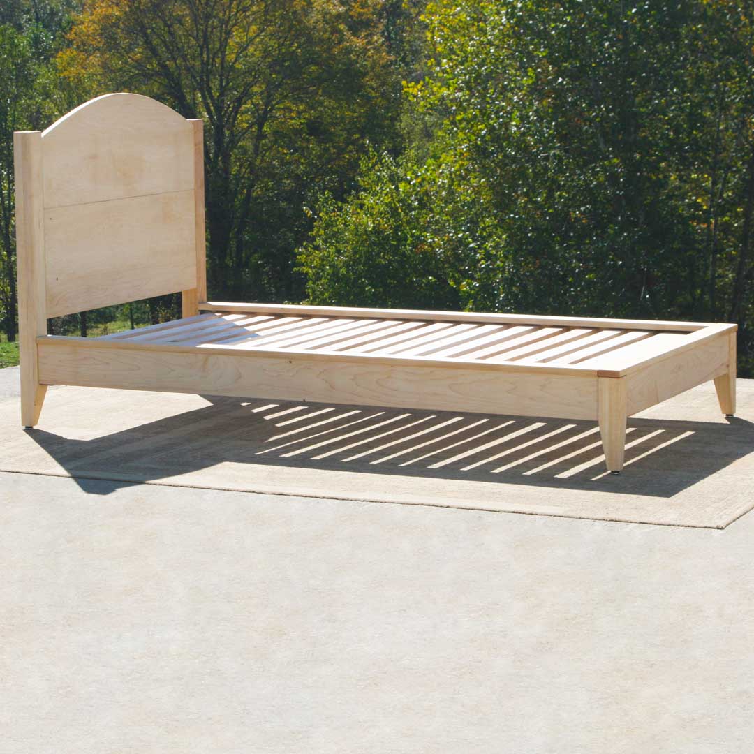 twin maple platform bed