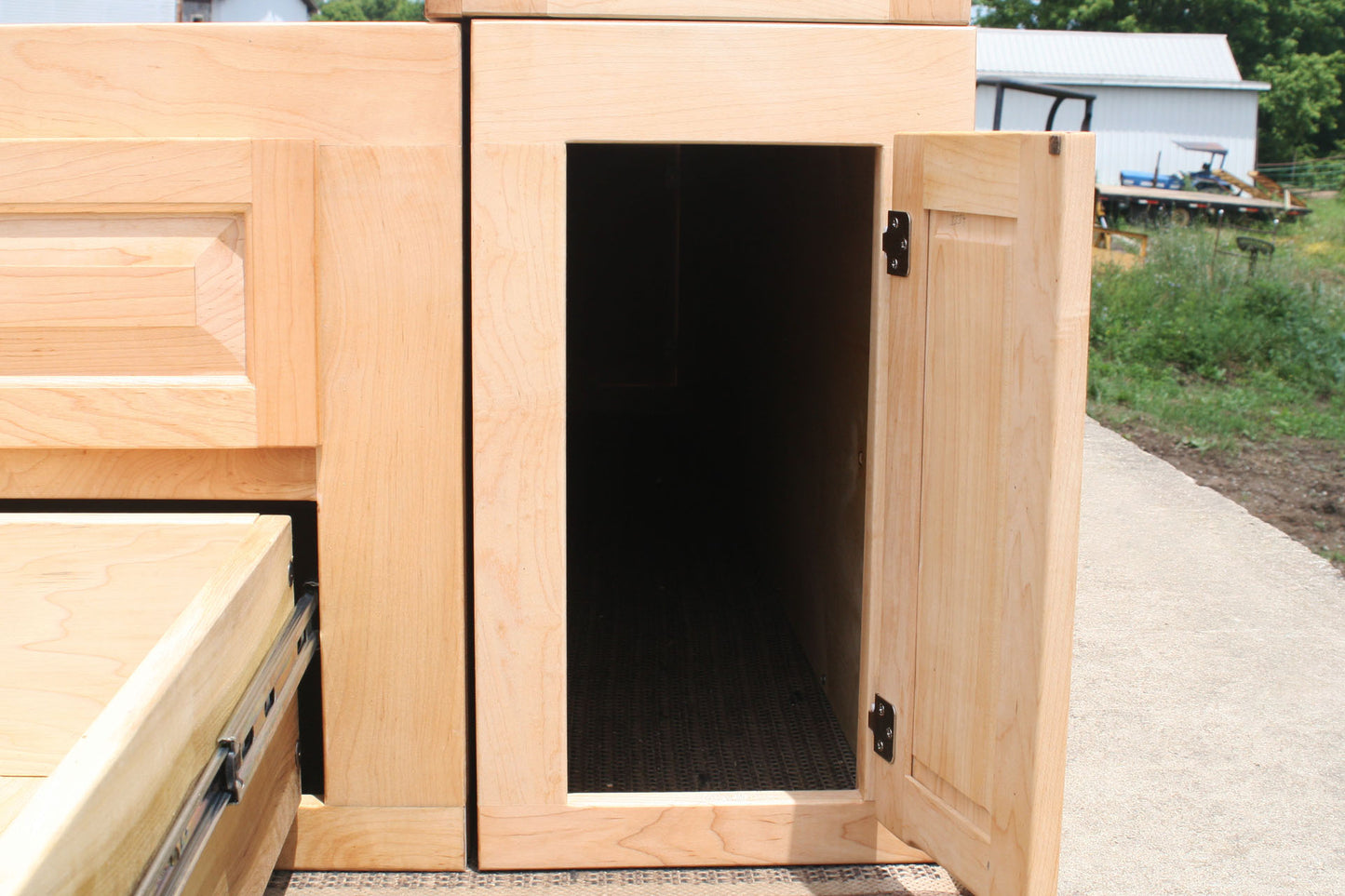 a drawer of 12 drawer captain's bed with storage headboard