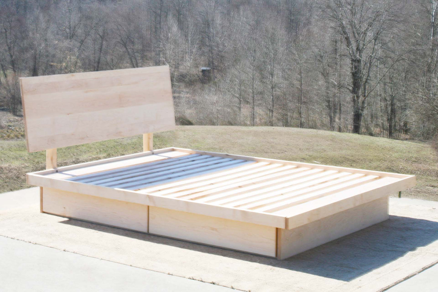 Low platform storage bed with 4 drawers ndfvs01