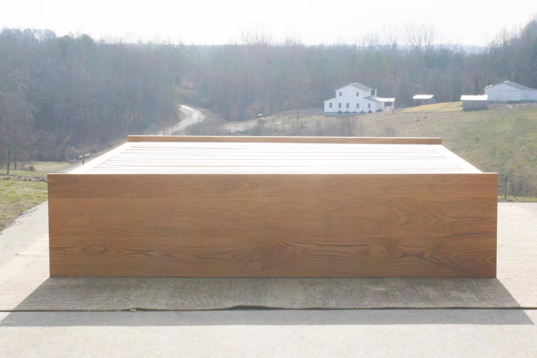 Low Storage Bed with 6 drawers front view