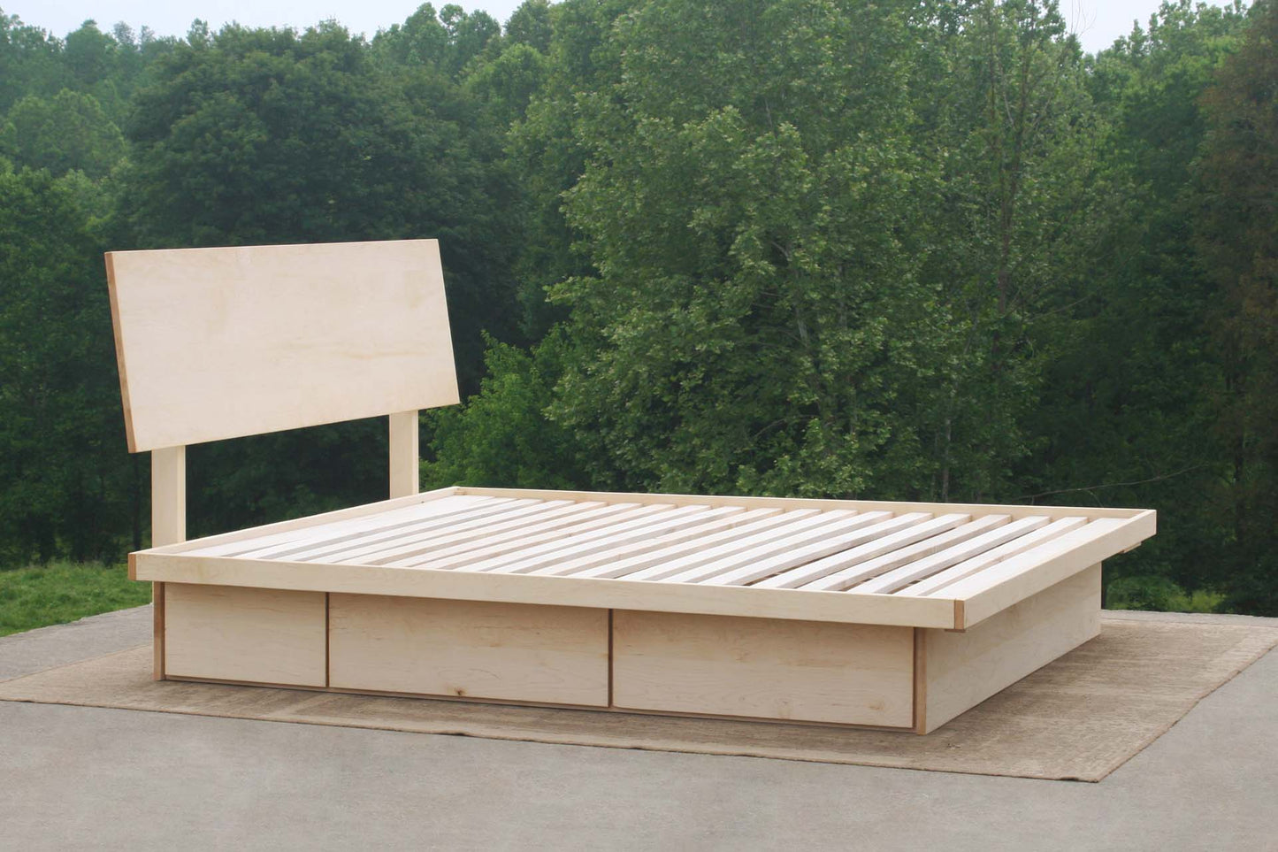 Low Platform Bed with 6 Drawers NdFvS01-6