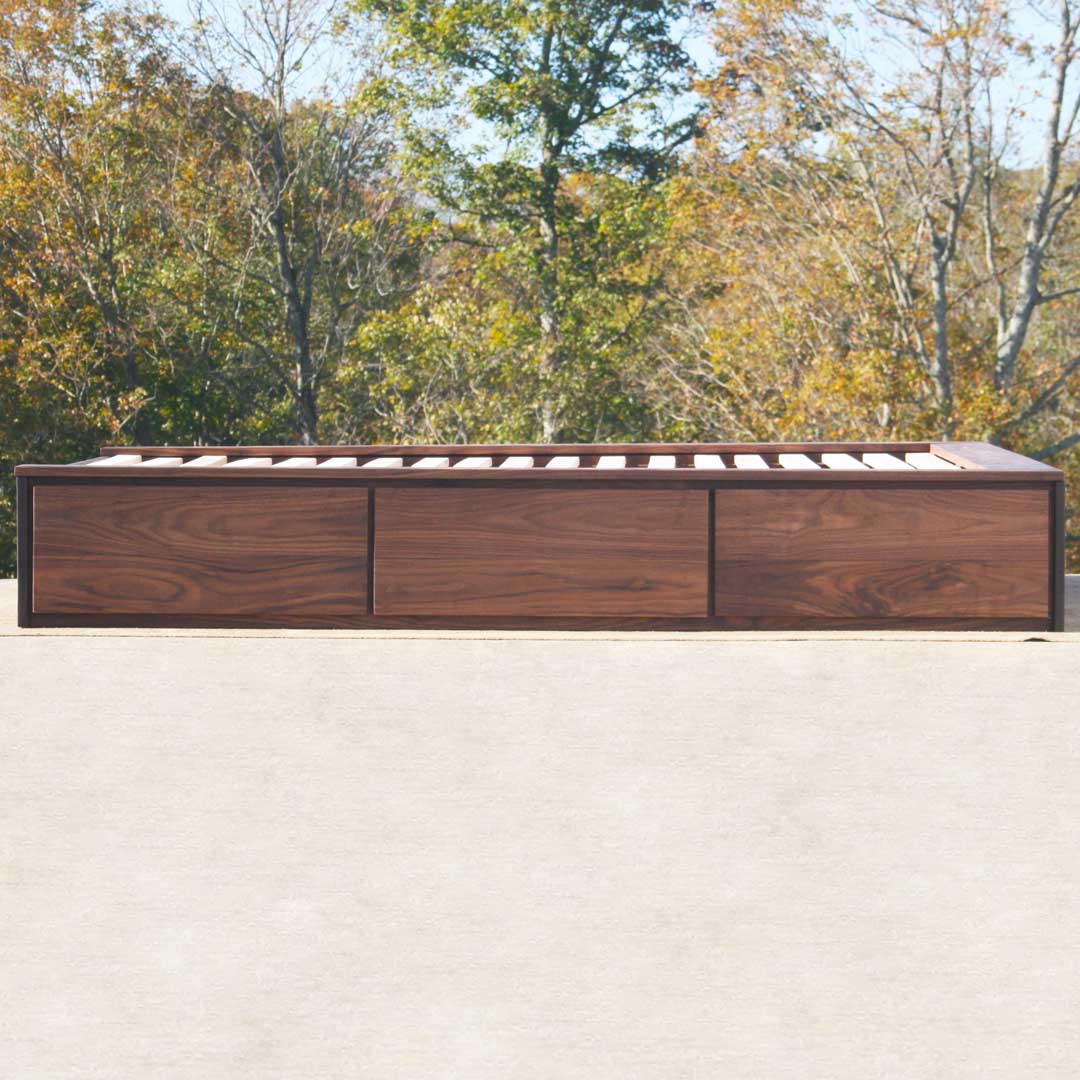 6 drawer storage bed side view