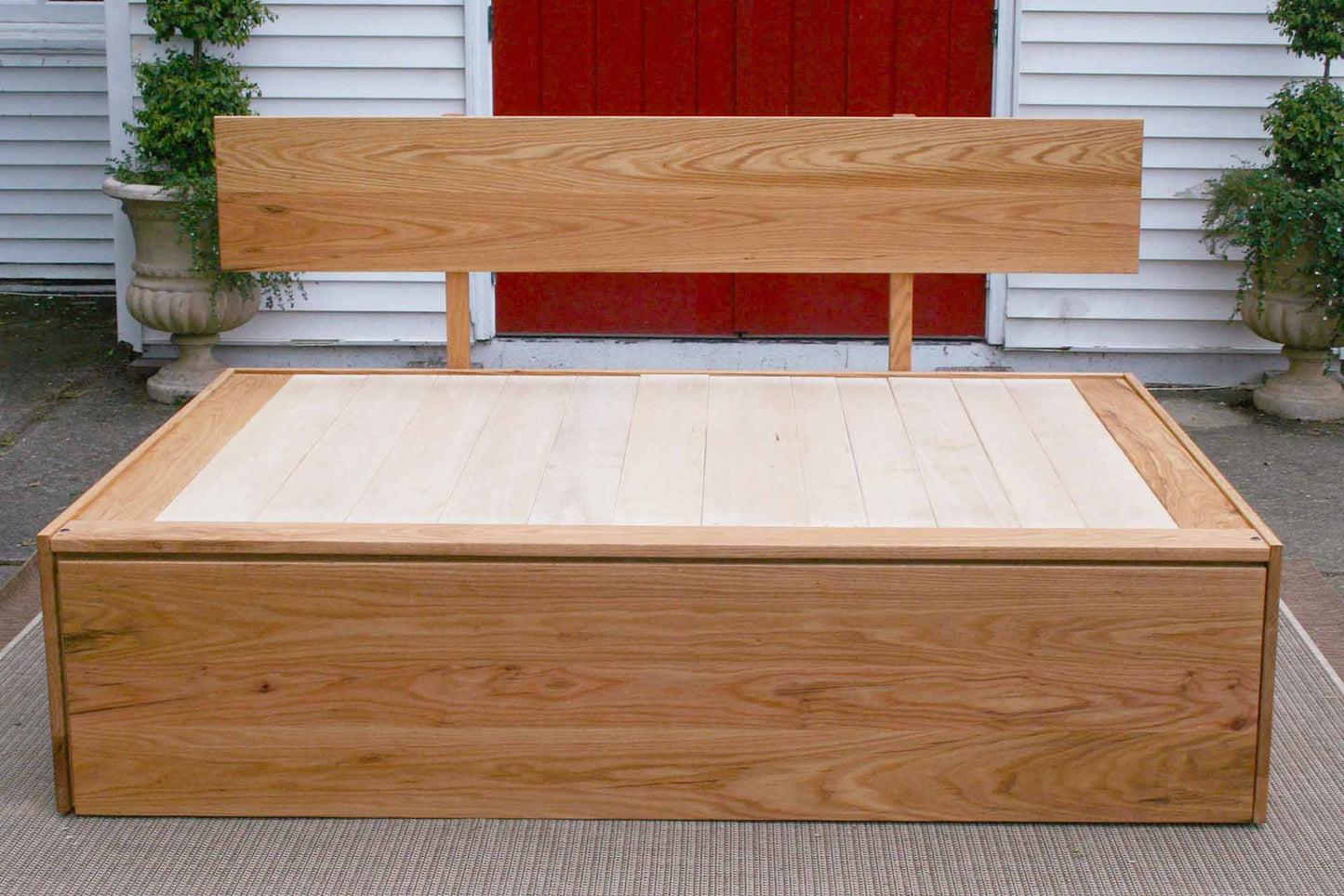 Trundle Bed with headboard front view