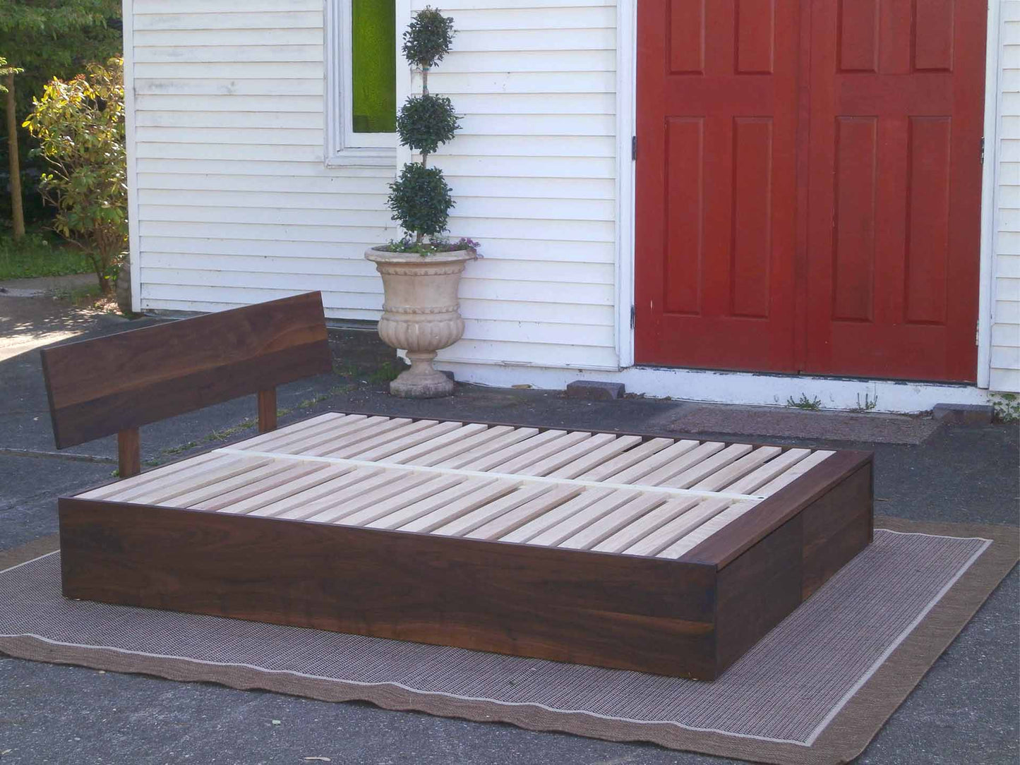 side view Trundle Bed with headboard