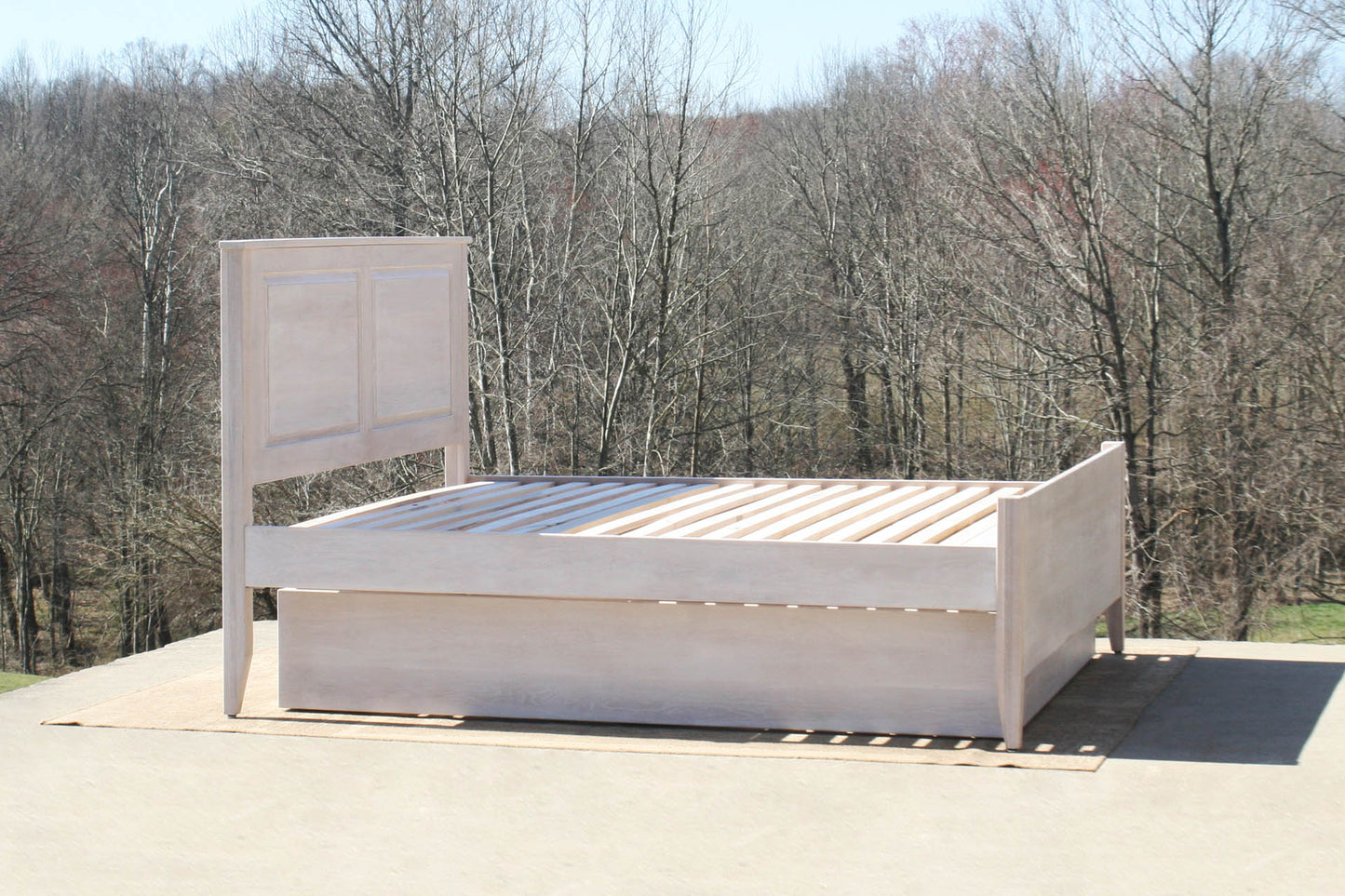 angled view Roll out Trundle Bed