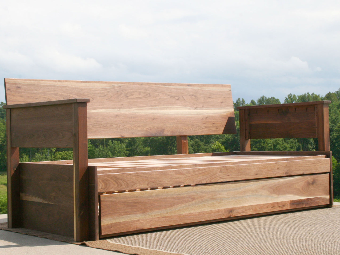 daybed with trundle front angled view