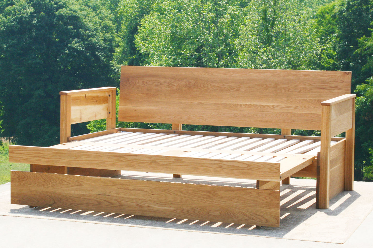 trundle bed with trundle out front view