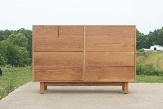 10 drawer dresser in White Oak