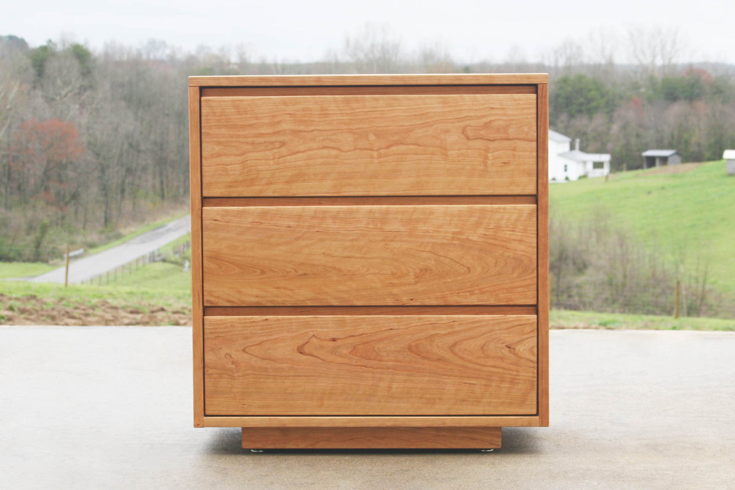 front view 3 drawer dresser