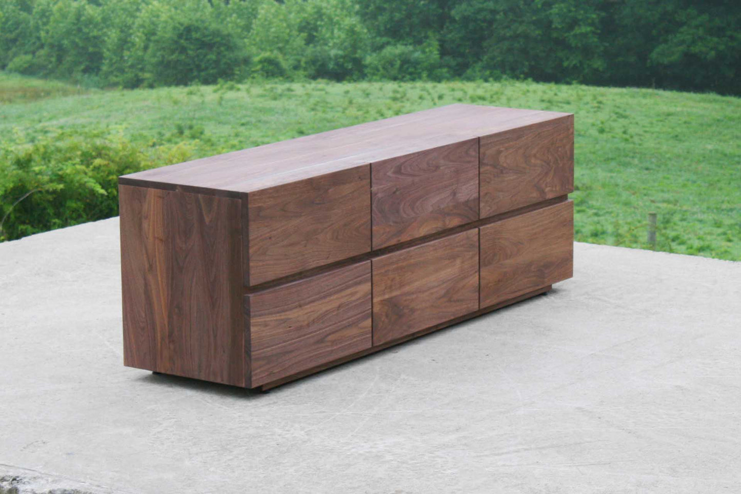 angled view natural Triple Dresser