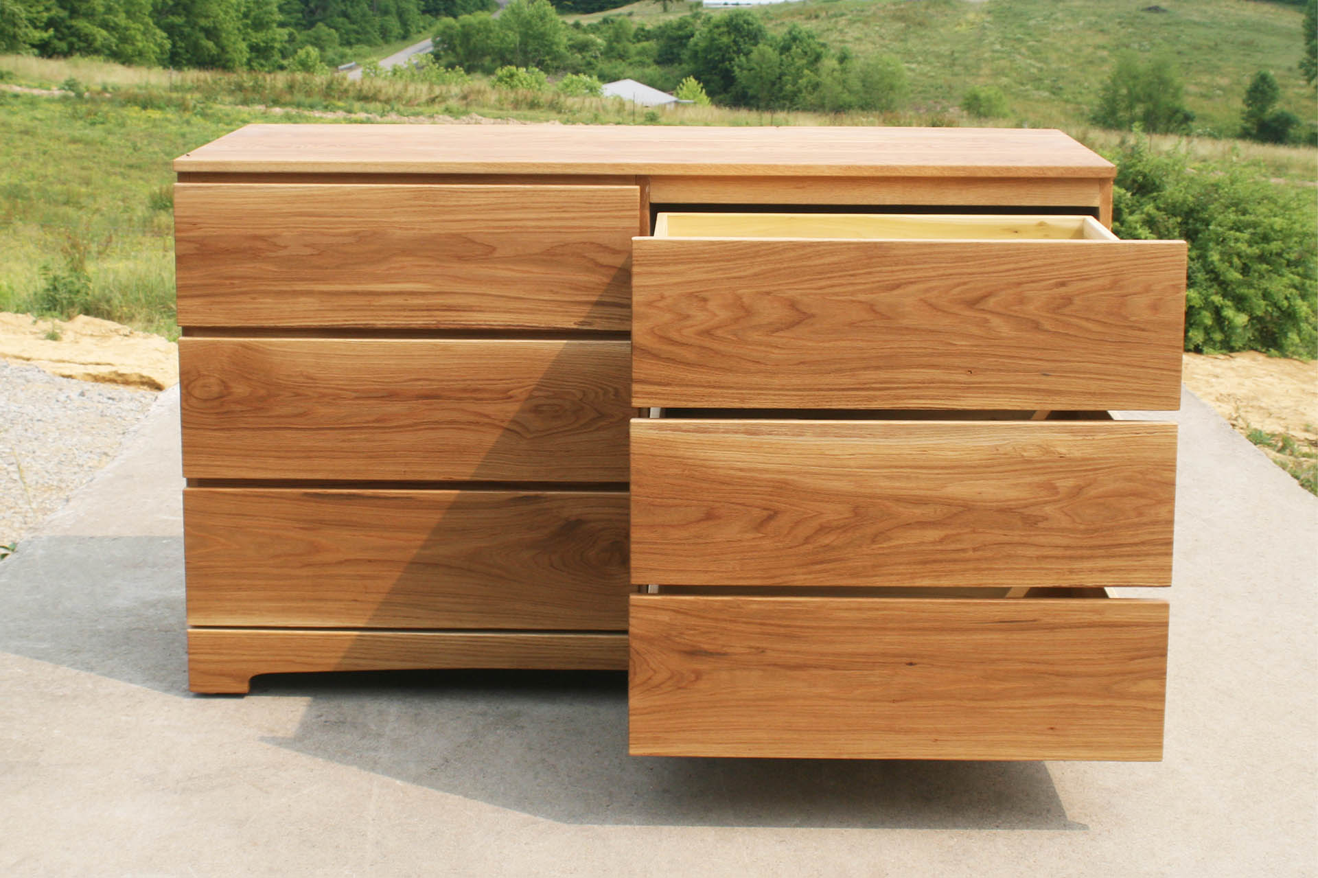 dresser with 6 drawers front view