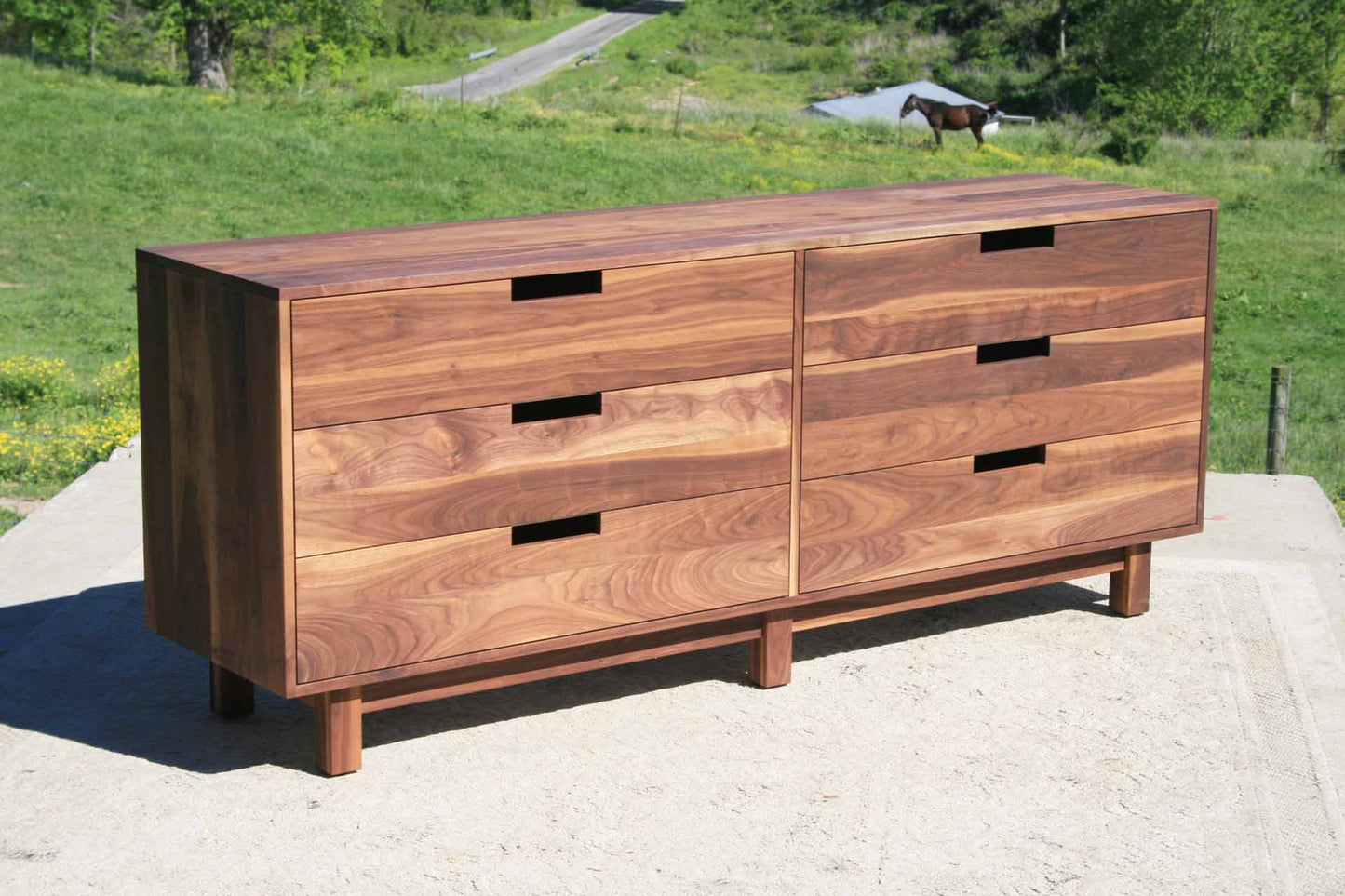 6 drawer double dresser