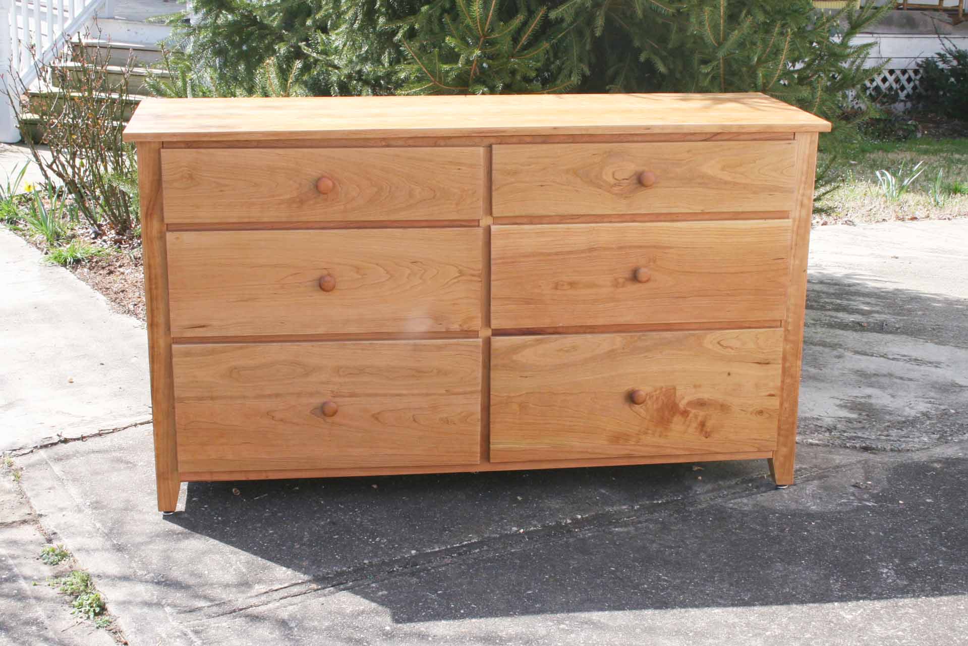 natural American made custom dresser