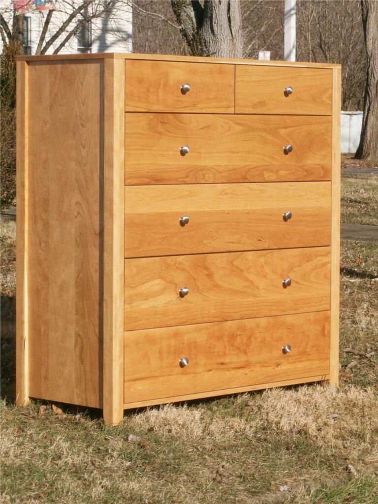 6 drawer dresser natural hardwood