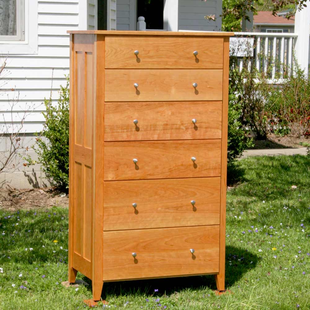 tall chest of drawers in Cherry