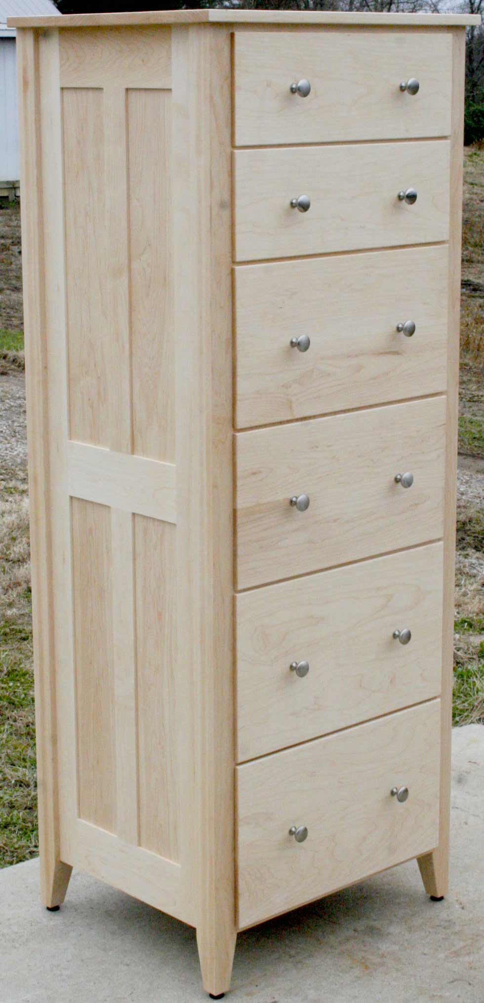 Chest of drawers angled view