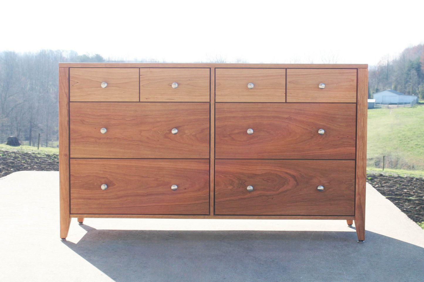 hardwood Double Dresser front view