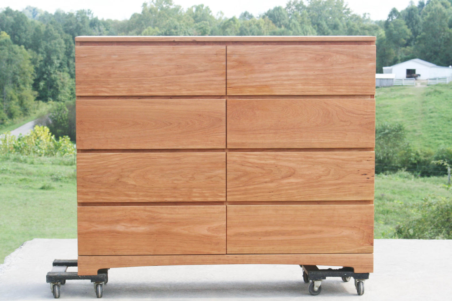 front view 8 drawer chest of drawers