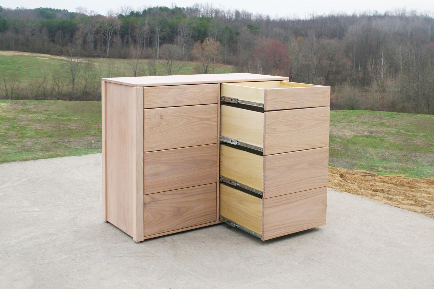 solid hardwood 8 drawer dresser with drawers open