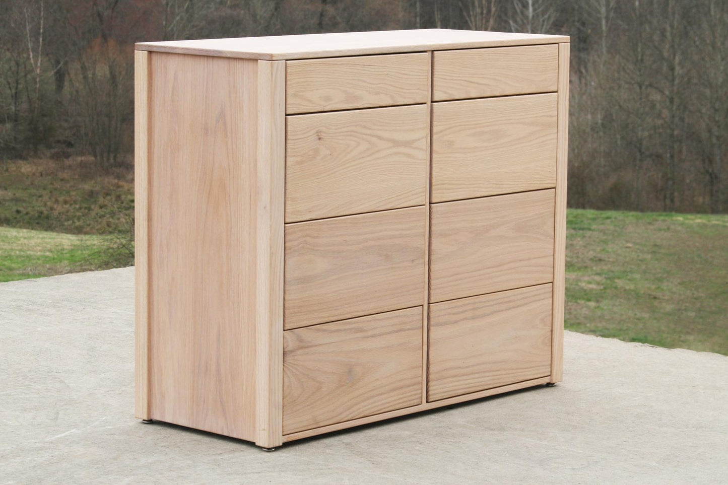 dresser with storage in maple