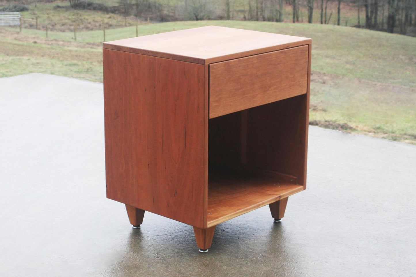 Modern Storage Nightstand angled view