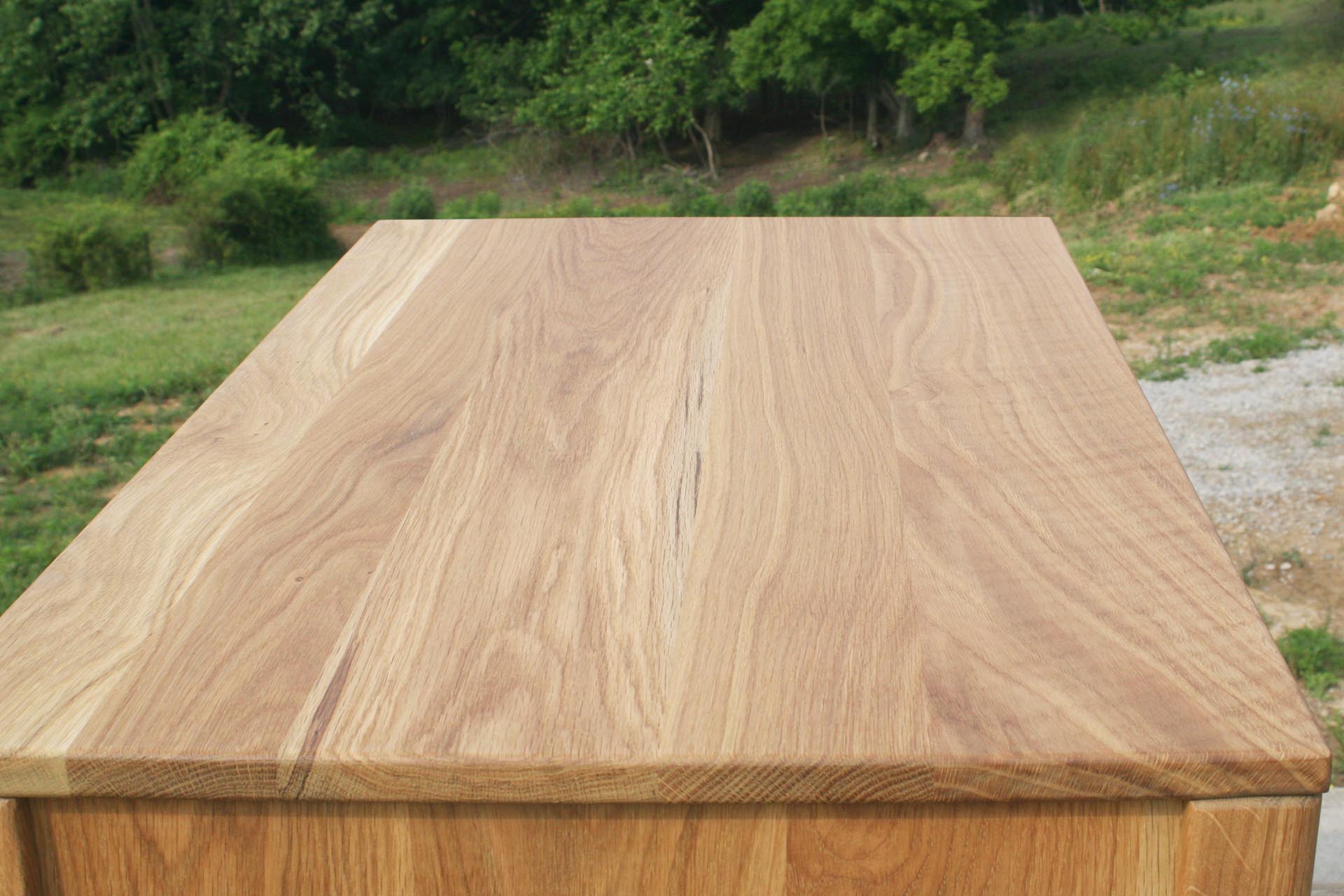 white oak dresser top