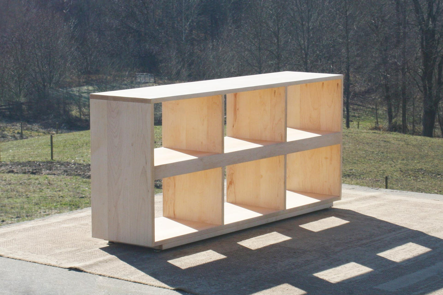 Wide Bookcase with No Backboard