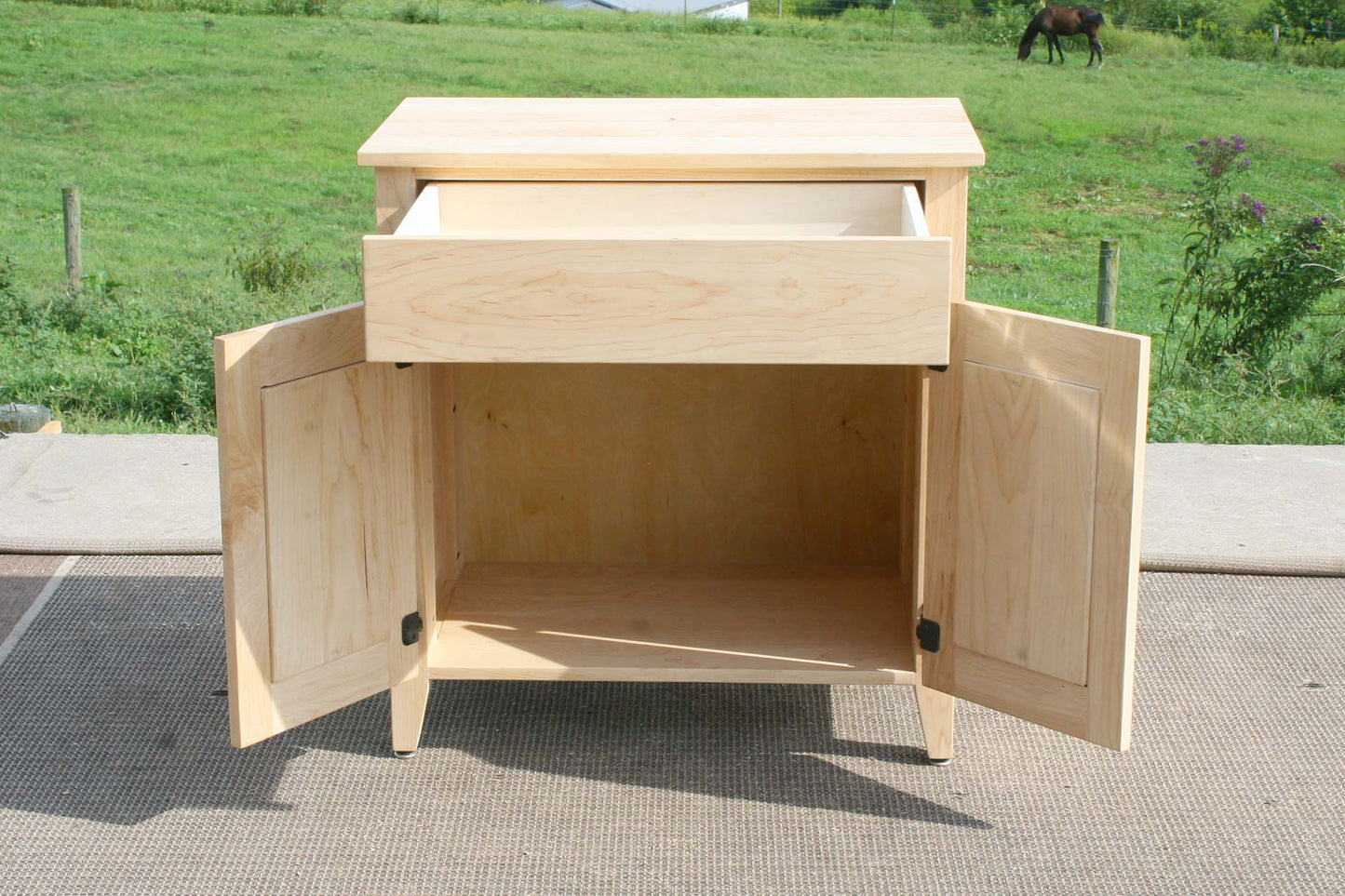 drawers open nightstand