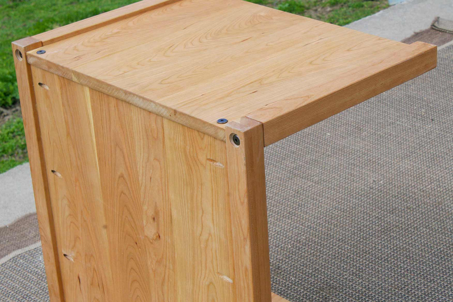 top back of drawer pass through bedside table