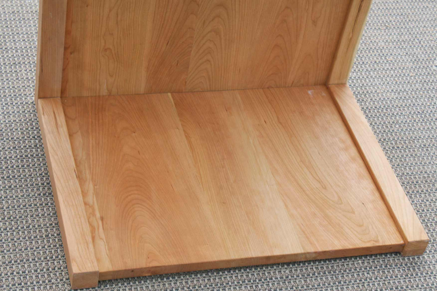 drawer pass through bedside table close up
