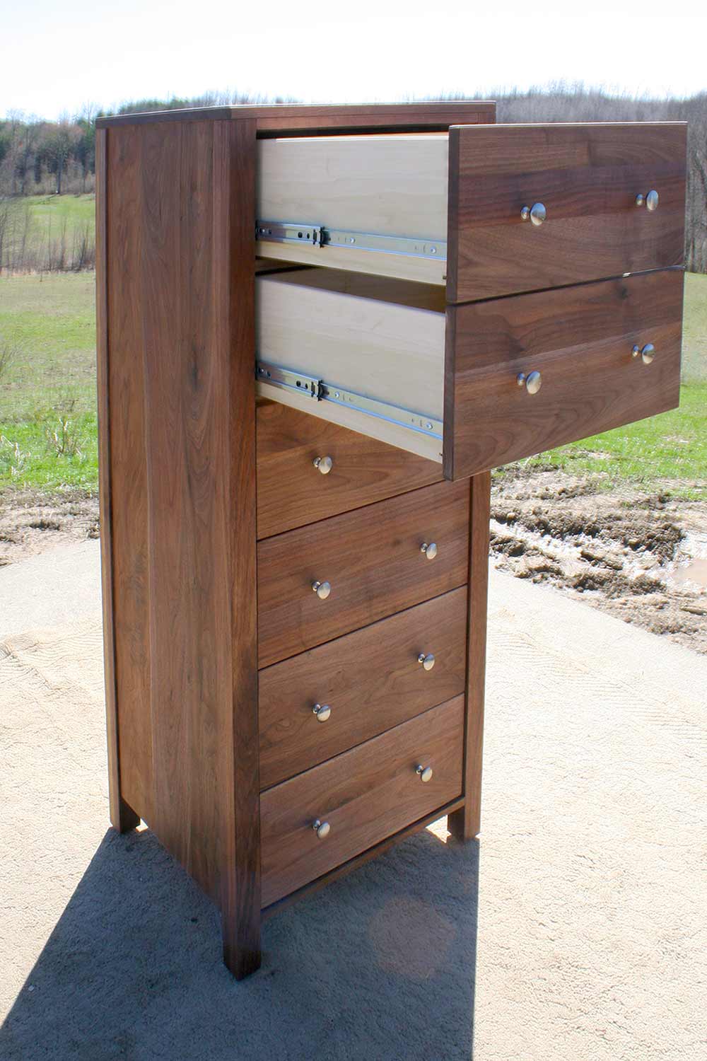 tall 6 drawer dresser with open top drawers