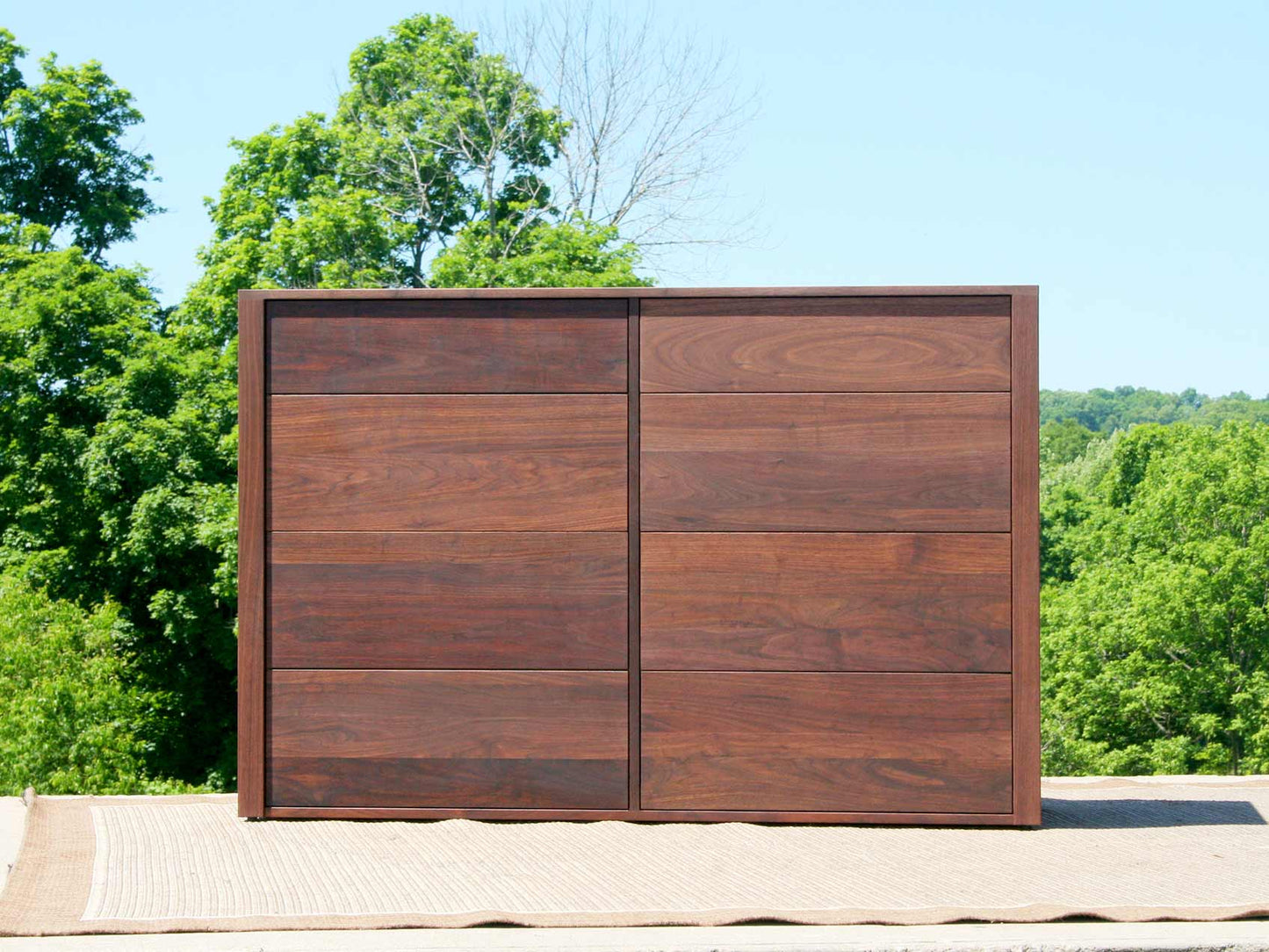 8 Drawer Dresser with flat sides front view