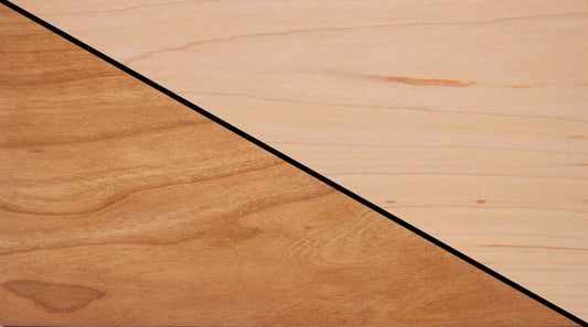 maple vs cherry wood color