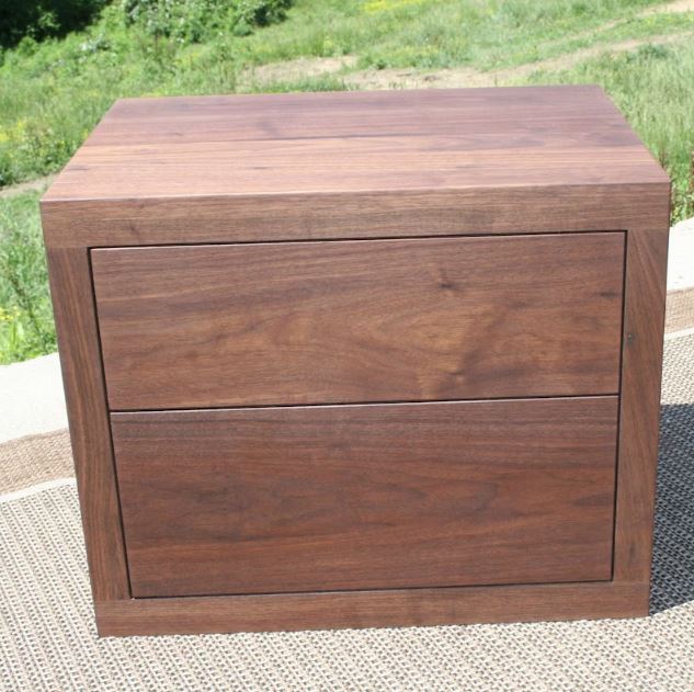 walnut nightstand dresser