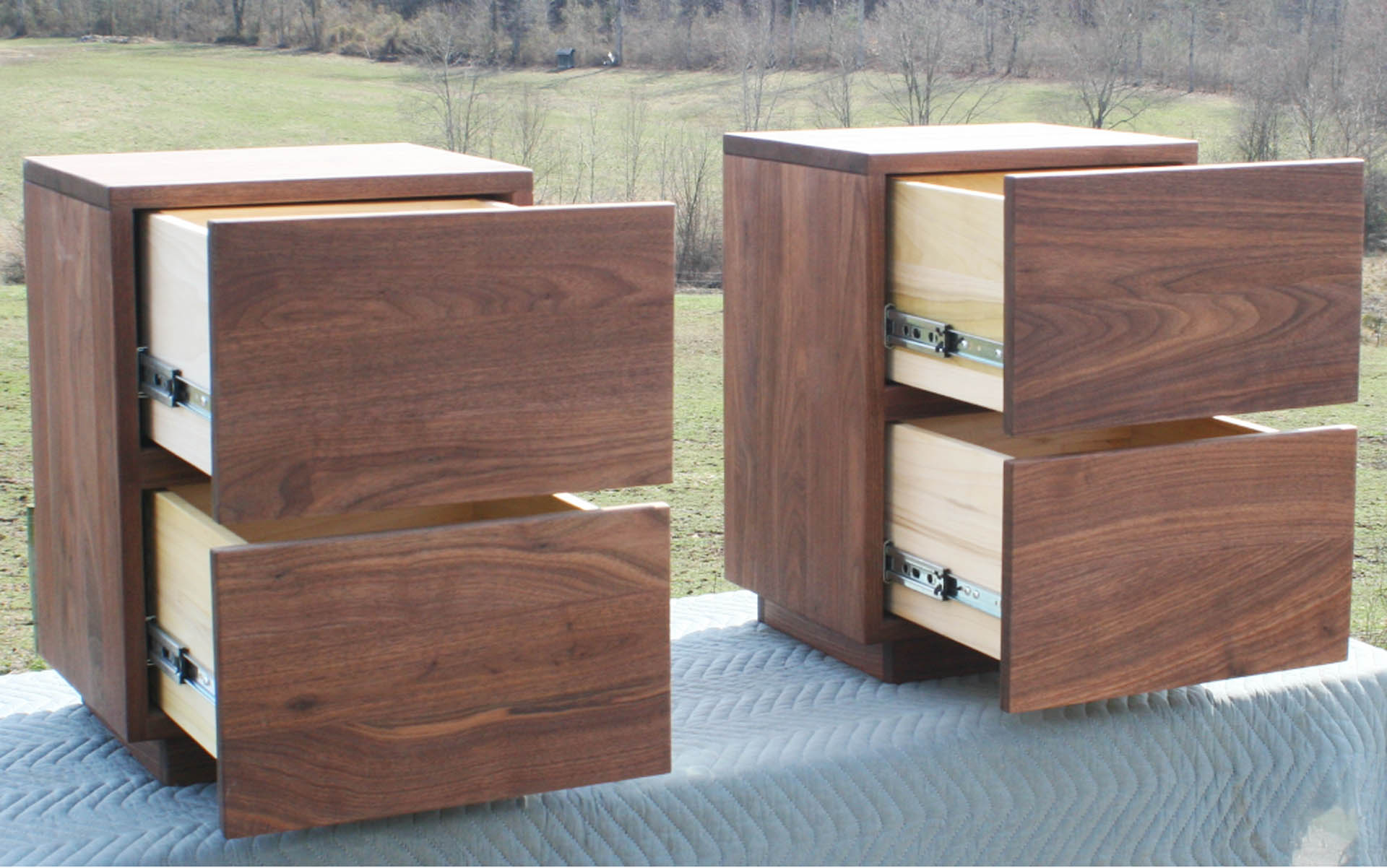 Modern Cabinet drawers open