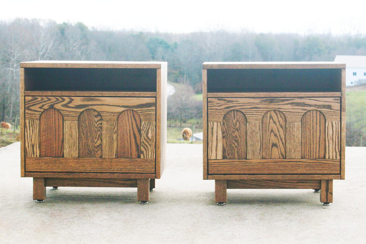 Bedside Cabinet with Inset Door and Cubby BT031c_Custom 5050.3