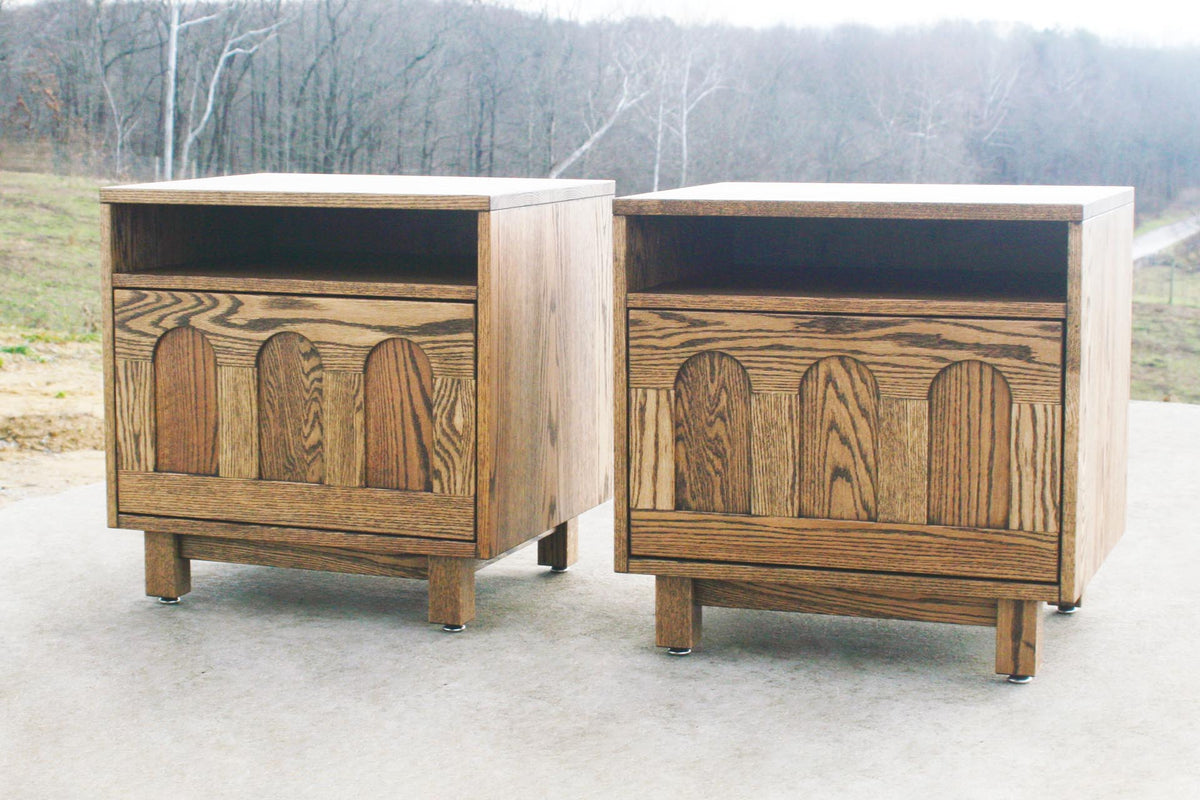 Bedside Cabinet with Inset Door and Cubby BT031c_Custom 5050.3