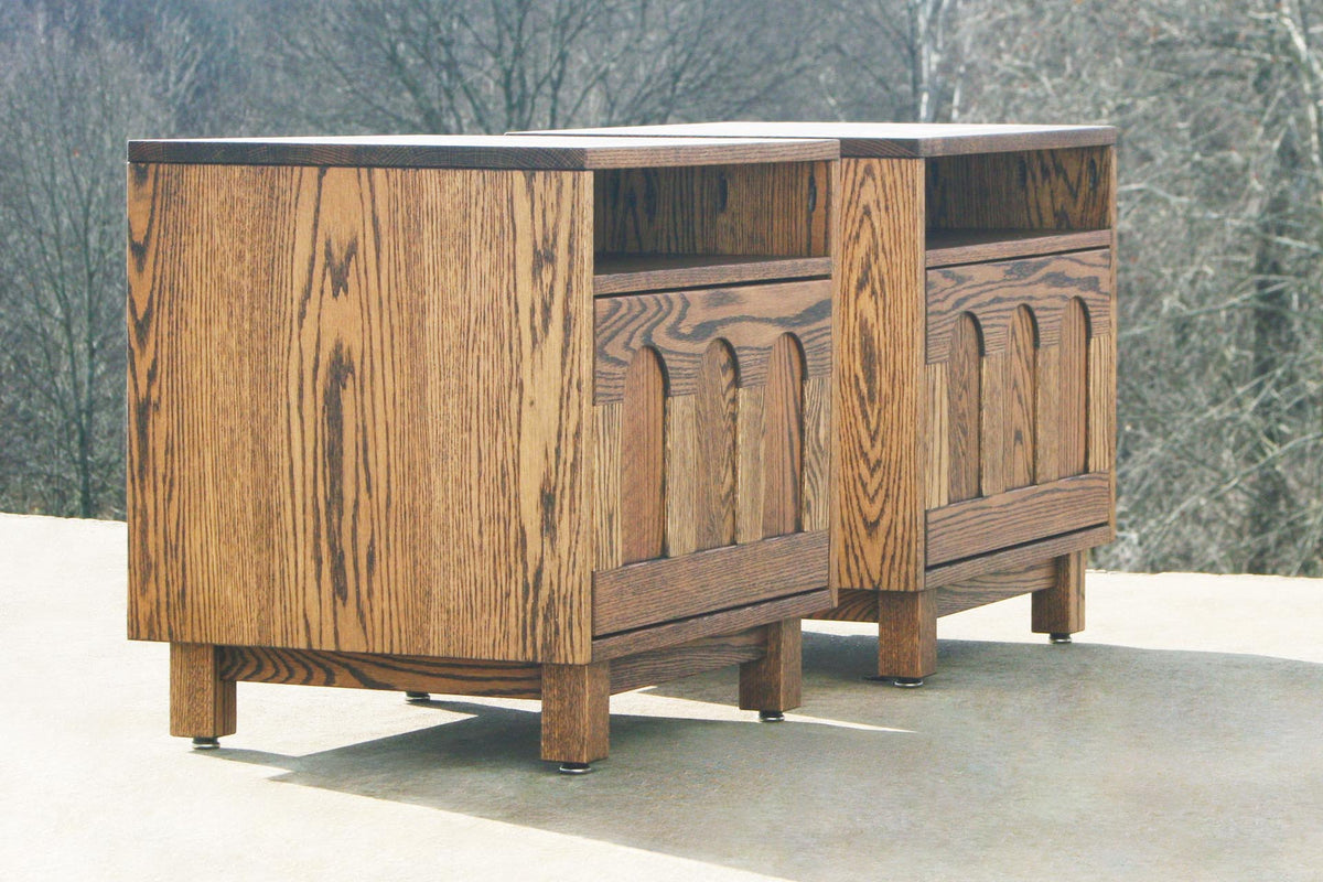 Bedside Cabinet with Inset Door and Cubby BT031c_Custom 5050.3