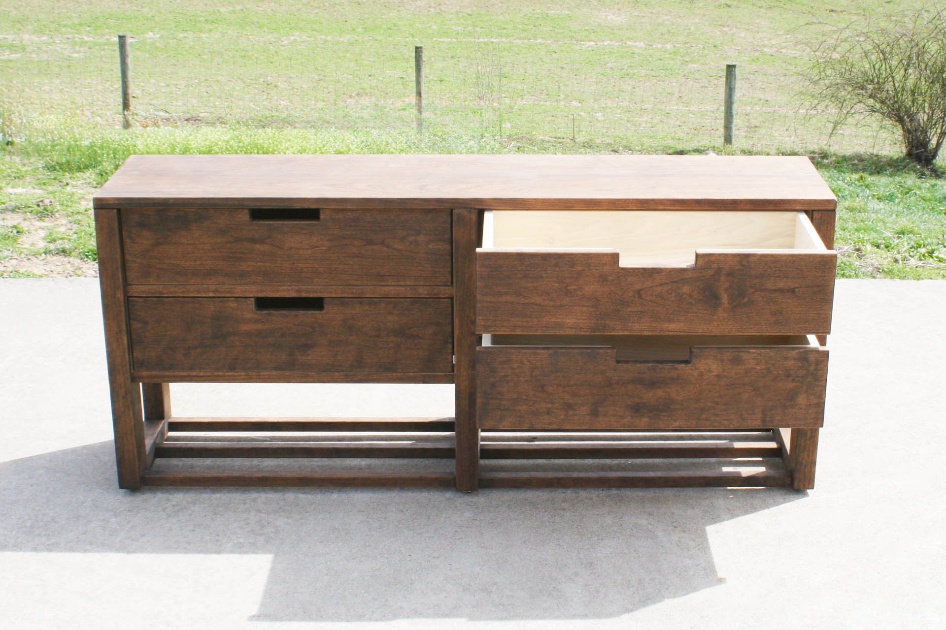 entry organizer drawers open