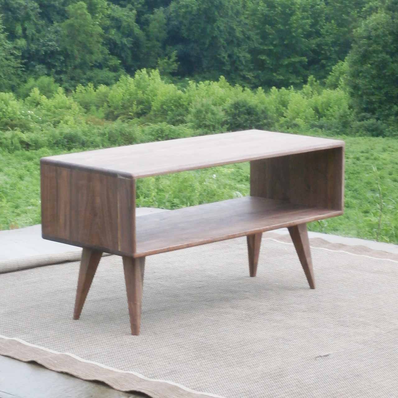 bed end table walnut