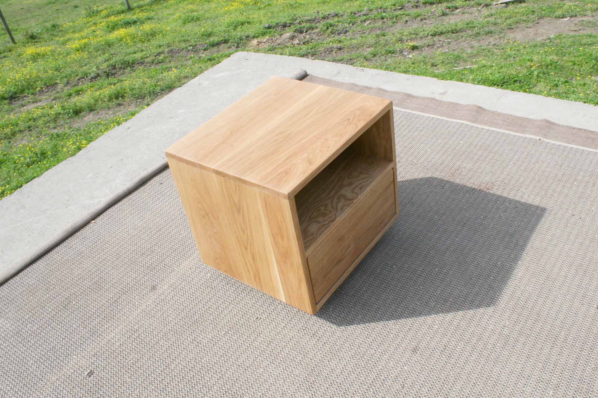 side top angled view wall mount nightstand